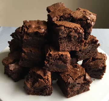 Classic flavor bite size brownies.