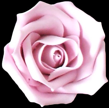 Medium size light pink gumpaste rose